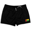 Guinea-Bissau Country Heritage Flag Shorty Short Gym Shorts 2.5" Inseam Made In USA by Shorty Shorts