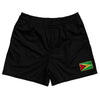 Guyana Country Heritage Flag Rugby Shorts Made In USA by Rugby Shorts