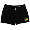 Guyana Country Heritage Flag Shorty Short Gym Shorts 2.5" Inseam Made In USA by Shorty Shorts