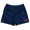 Haiti Country Heritage Flag Rugby Shorts Made In USA by Rugby Shorts