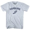 Hamburg Running Track Winged Foot Adult Tri-Blend T-shirt by Tribe Lacrosse
