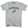 Hamburg Running Track Winged Foot Adult Cotton T-shirt by Tribe Lacrosse