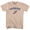 Hamburg Running Track Winged Foot Adult Cotton T-shirt by Tribe Lacrosse