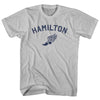 Hamilton Running Track Winged Foot Adult Cotton T-shirt by Tribe Lacrosse