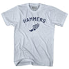 Hammers Running Track Winged Foot-Adult Tri-Blend T-shirt by Tribe Lacrosse