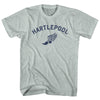 Hartlepool Running Track Winged Foot Adult Tri-Blend T-shirt by Tribe Lacrosse