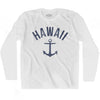 Hawaii State Anchor Home Cotton Adult Long Sleeve T-shirt by Ultras