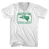 Hecho En Lehigh Acres Eagle Adult Cotton V-neck T-shirt by Tribe Lacrosse