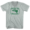Hecho En Midland Eagle Adult Tri-Blend V-neck T-shirt by Tribe Lacrosse