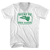 Hecho En New Haven Eagle Adult Cotton V-neck T-shirt by Tribe Lacrosse