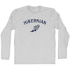 Hibernian Running Track Winged Foot Adult Cotton Long Sleeve T-shirt by Tribe Lacrosse
