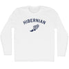 Hibernian Running Track Winged Foot Adult Cotton Long Sleeve T-shirt by Tribe Lacrosse