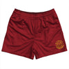 Hickory Red Rugby Shorts Made In USA by Tribe Lacrosse