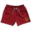 Hickory Red 5" Swim Shorts Made in USA by Tribe Lacrosse
