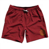 Hickory Red Swim Shorts 7" Made in USA by Tribe Lacrosse