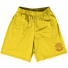 Hickory Yellow Basketball Practice Shorts Made In USA by Tribe Lacrosse