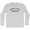 History Trivia Gangster Adult Cotton Long Sleeve T-shirt by Tribe Lacrosse