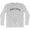 Hong Kong Vintage City Adult Cotton Long Sleeve T-shirt by Ultras