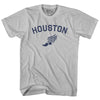 Houston Running Track Winged Foot Adult Cotton T-shirt by Tribe Lacrosse