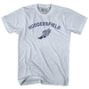 Huddersfield Running Track Winged Foot-Adult Tri-Blend T-shirt by Tribe Lacrosse