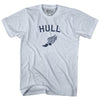 Hull Running Track Winged Foot-Adult Tri-Blend T-shirt by Tribe Lacrosse