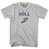 Hull Running Track Winged Foot-Adult Cotton T-shirt by Tribe Lacrosse