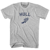 Hull Running Track Winged Foot-Adult Cotton T-shirt by Tribe Lacrosse