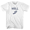 Hull Running Track Winged Foot-Adult Cotton T-shirt by Tribe Lacrosse