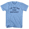 I Am The Man From Nantucket Adult Tri-Blend T-shirt by Tribe Lacrosse