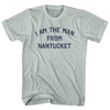 I Am The Man From Nantucket Adult Tri-Blend T-shirt by Tribe Lacrosse