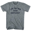 I Am The Man From Nantucket Womens Tri-Blend Junior Cut T-Shirt by Tribe Lacrosse
