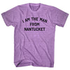 I Am The Man From Nantucket Adult Tri-Blend T-shirt by Tribe Lacrosse