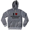 I Heart Barbadian Baddies Cotton-Poly Blend Hoodie by Tribe Lacrosse
