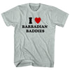 I Heart Barbadian Baddies Adult  Tri-Blend T-shirt by Tribe Lacrosse