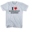 I Heart Barbadian Baddies Adult  Tri-Blend T-shirt by Tribe Lacrosse