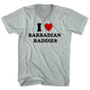 I Heart Barbadian Baddies Adult  Tri-Blend V-neck T-shirt by Tribe Lacrosse