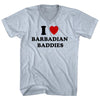 I Heart Barbadian Baddies Tri-Blend V-neck  Womens Junior Cut T-shirt by Tribe Lacrosse
