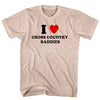 I Heart Cross Country Baddies Adult  Tri-Blend T-shirt by Tribe Lacrosse