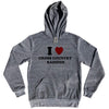 I Heart Cross Country Baddies Cotton-Poly Blend Hoodie by Tribe Lacrosse