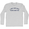 I Just Hope Both Teams Have Fun Adult Cotton Long Sleeve T-shirt by Tribe Lacrosse