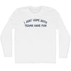 I Just Hope Both Teams Have Fun Adult Cotton Long Sleeve T-shirt by Tribe Lacrosse