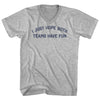 I Just Hope Both Teams Have Fun Adult Cotton V-neck T-shirt by Tribe Lacrosse
