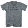 I Want To Talk To My Attorney Rage Font Tri-Blend V-neck Womens Junior Cut T-shirt