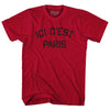 Ici cest Paris Adult Tri-Blend T-shirt by Tribe Lacrosse