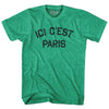 Ici cest Paris Adult Tri-Blend T-shirt by Tribe Lacrosse