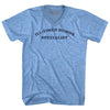 Ill-timed Humor Specialist Cooper Font Adult Tri-Blend V-neck T-shirt by Tribe Lacrosse