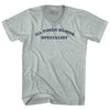 Ill-timed Humor Specialist Cooper Font Adult Tri-Blend V-neck T-shirt by Tribe Lacrosse