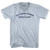 Ill-timed Humor Specialist Cooper Font Adult Tri-Blend V-neck T-shirt by Tribe Lacrosse