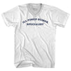 Ill-timed Humor Specialist Cooper Font Adult Tri-Blend V-neck T-shirt by Tribe Lacrosse