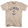Illinois State Anchor Home Cotton Adult T-shirt by Ultras